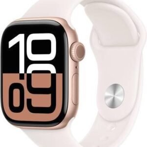 Apple Watch Series 10 GPS 42mm Rose Gold Aluminium with Light Blush Sport Band